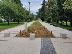 Oprava chodníku na ul. Absolonova - úsek od silnice Absolonova - pomník u dopravního hřiště (2022)
