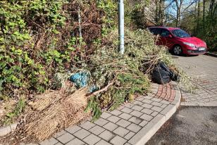 Skládka bioodpadu na ul. Ulrychova